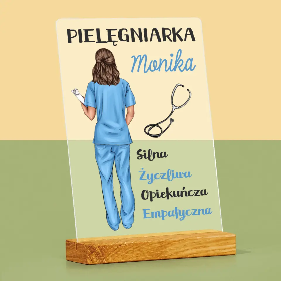 Kreator Postaci: Cechy Pielęgniarki - Wydruk Na Szkle Akrylowym