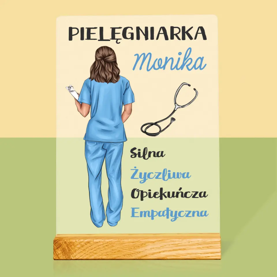 Kreator Postaci: Cechy Pielęgniarki - Wydruk Na Szkle Akrylowym - Image 3