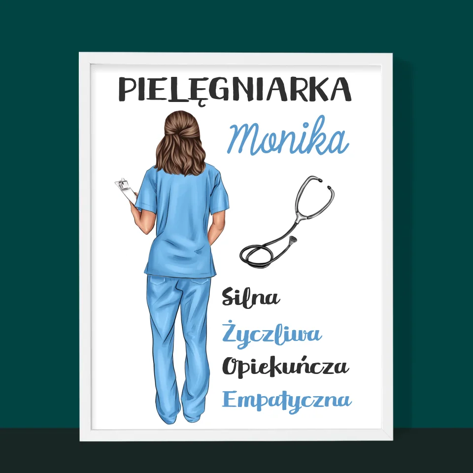 Kreator Postaci: Cechy Pielęgniarki - Wydruk Obramowany - Image 10