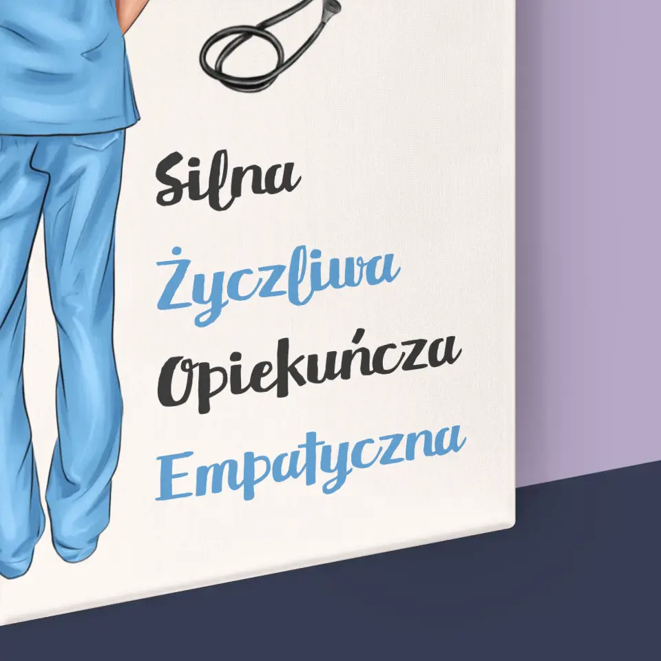 Kreator Postaci: Cechy Pielęgniarki - Wydruk Obramowany - Image 16