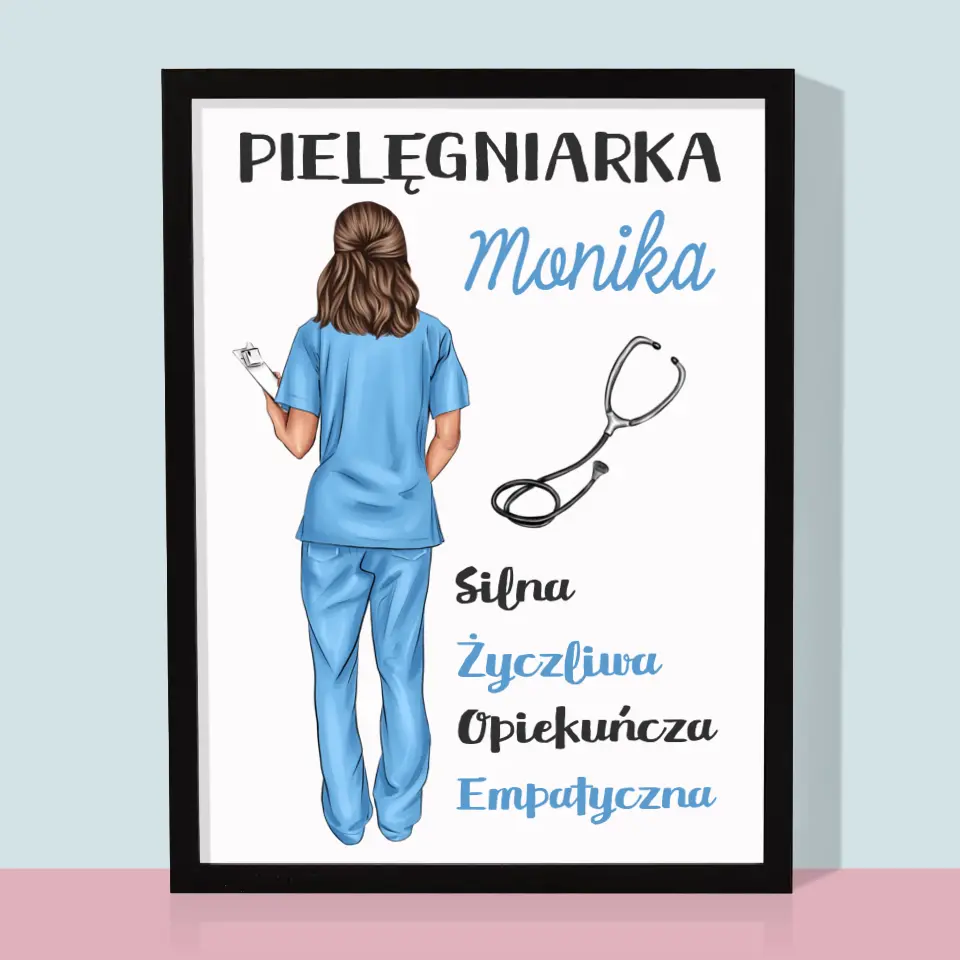 Kreator Postaci: Cechy Pielęgniarki - Wydruk Obramowany - Image 5
