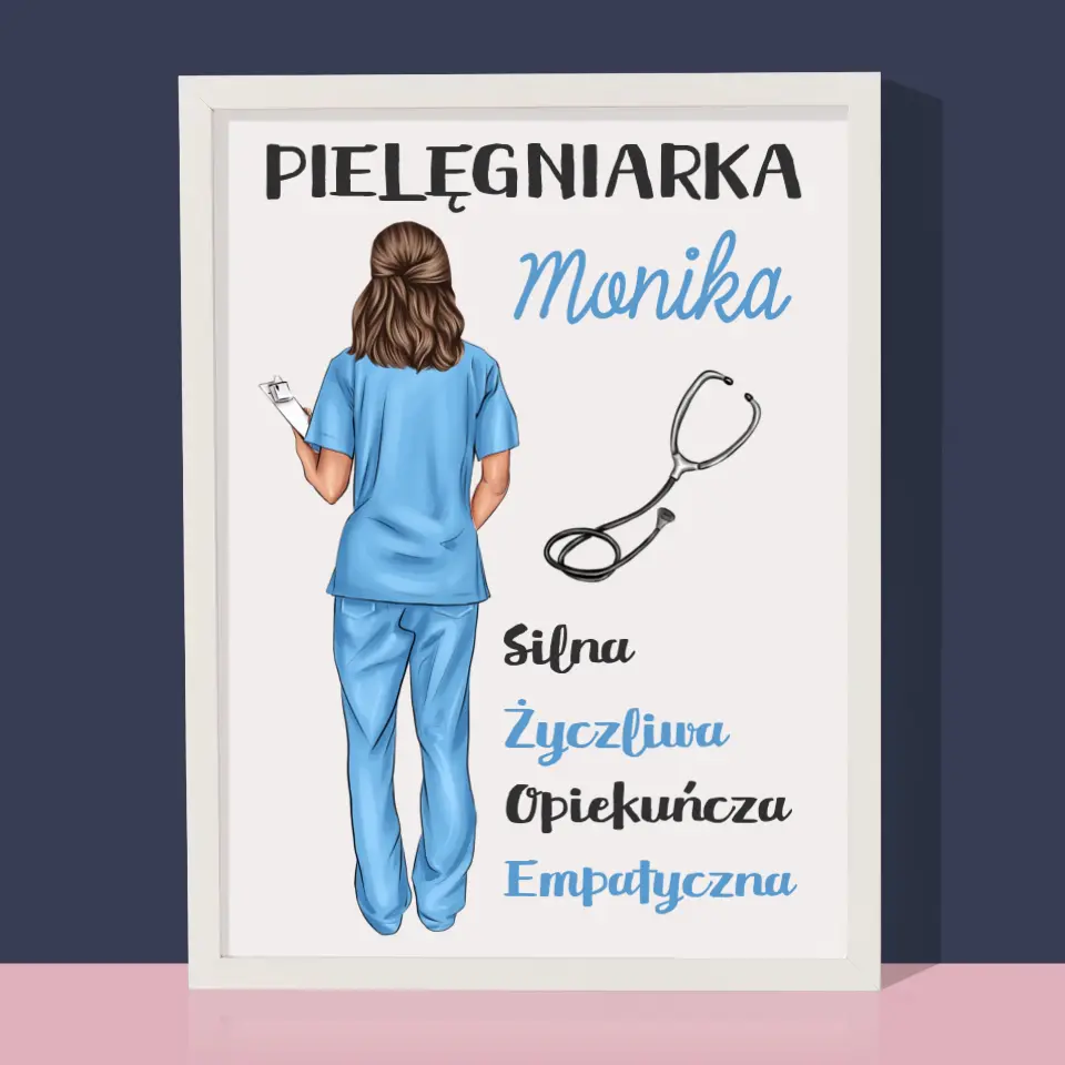 Kreator Postaci: Cechy Pielęgniarki - Wydruk Obramowany - Image 8