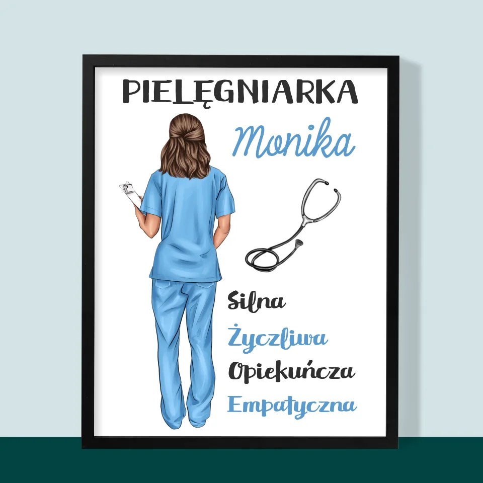 Kreator Postaci: Cechy Pielęgniarki - Wydruk Obramowany - Image 9