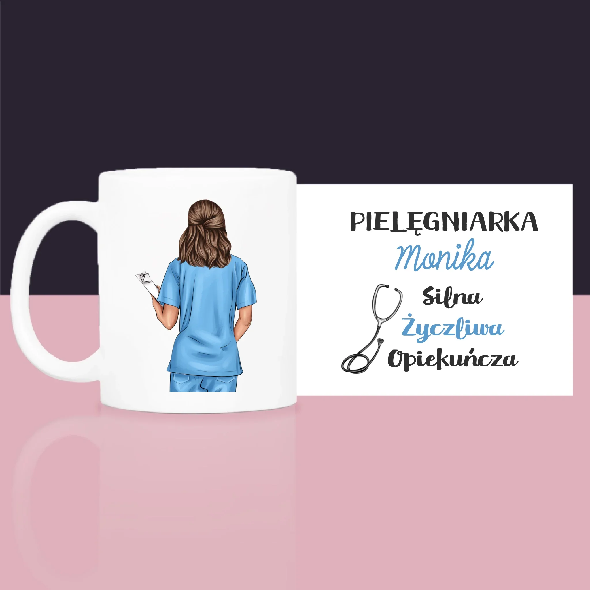 Kreator Postaci: Cechy Pielęgniarki - Zestaw prezentowy z kubkiem, herbatą i słodkościami - Image 5
