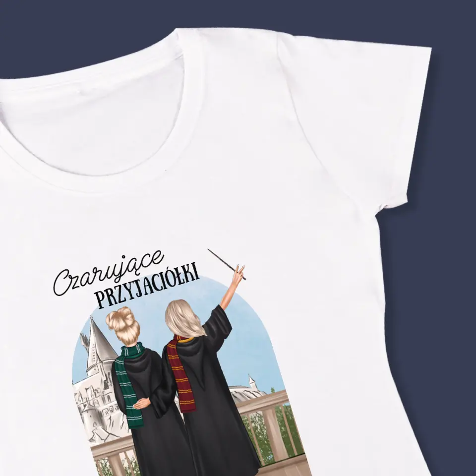 Kreator Postaci: Czarujące Przyjaciółki - Koszulka Damska z Nadrukiem - Image 4