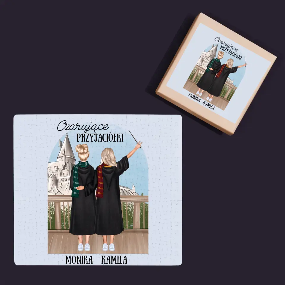 Kreator Postaci: Czarujące Przyjaciółki - Personalizowane Puzzle - Image 4