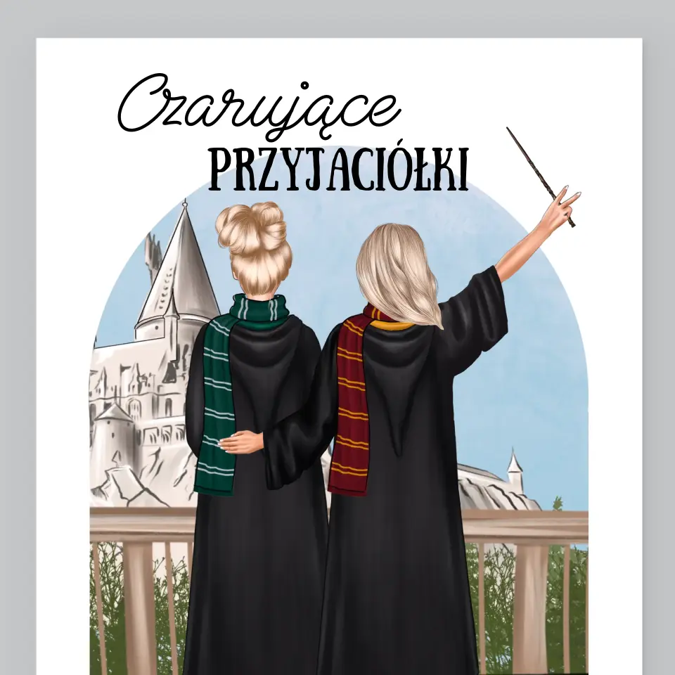 Kreator Postaci: Czarujące Przyjaciółki - Wydruk Obramowany - Image 2