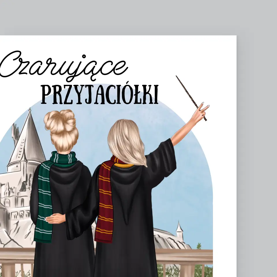 Kreator Postaci: Czarujące Przyjaciółki - Wydruk Obramowany - Image 3