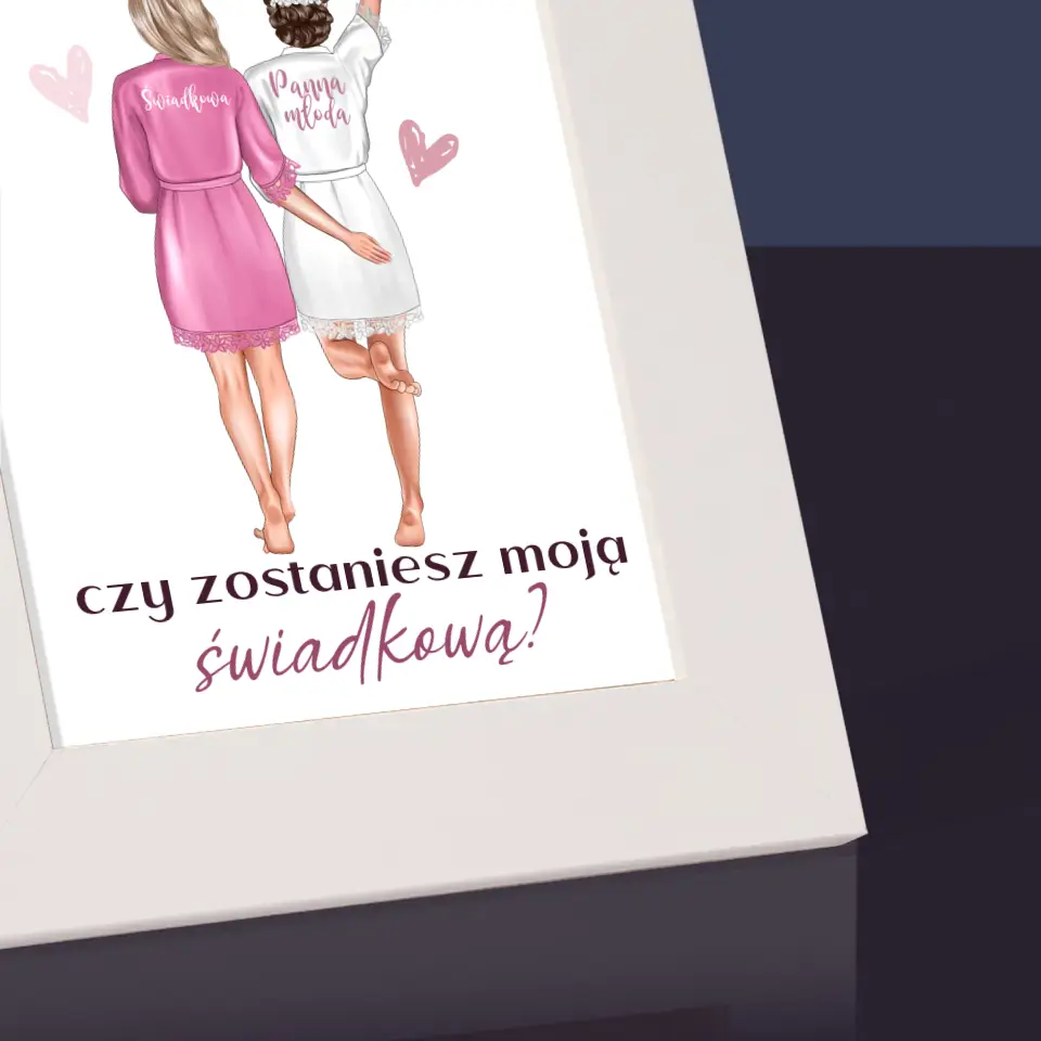 Kreator Postaci: Czy Zostaniesz Moją Świadkową - Ramka Na Zdjęcie - Image 3