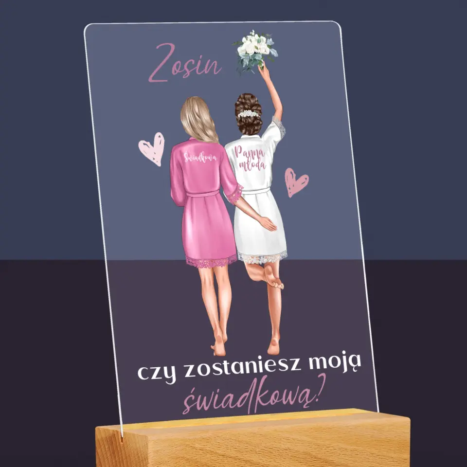 Kreator Postaci: Czy Zostaniesz Moją Świadkową - Wydruk Na Szkle Akrylowym - Image 6