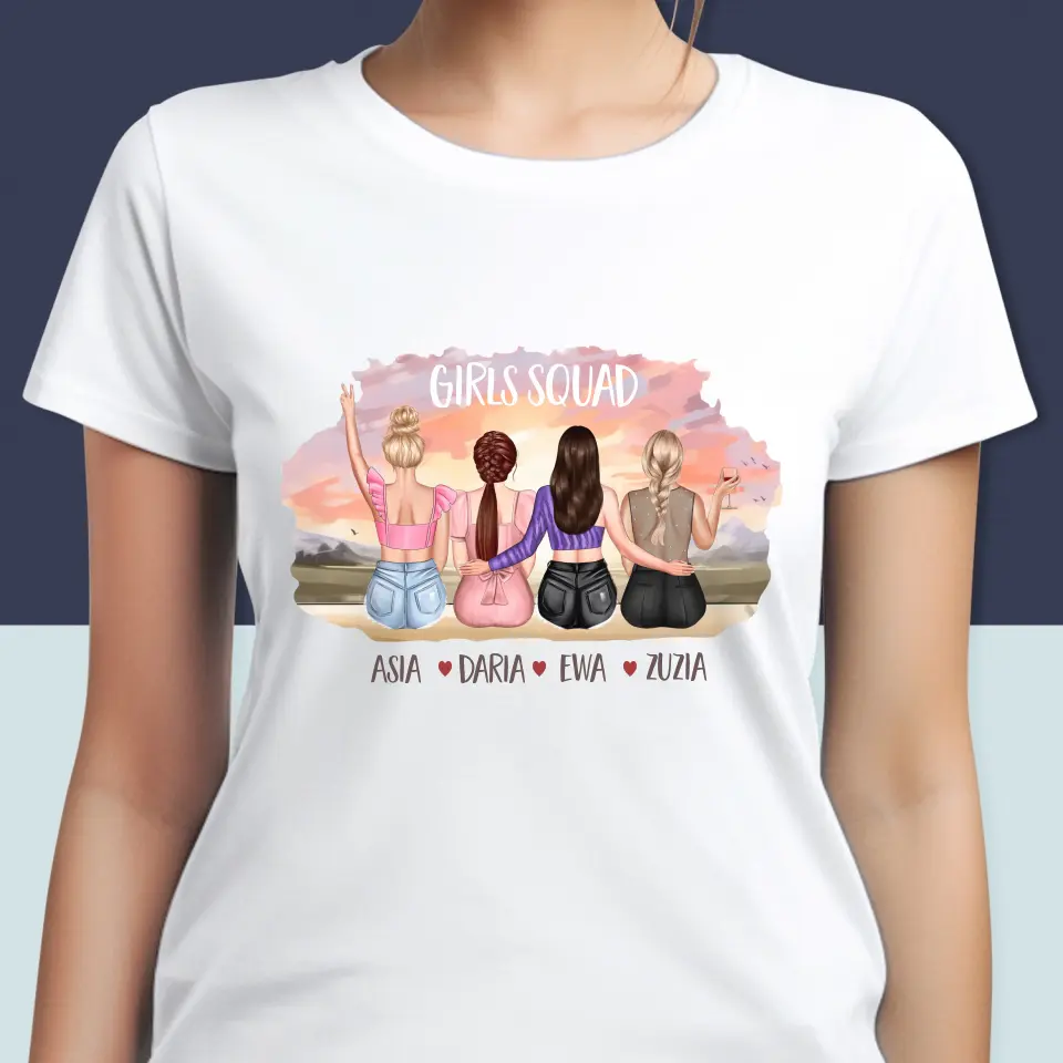 Kreator Postaci: Girls Squad - Koszulka Damska z Nadrukiem - Image 2