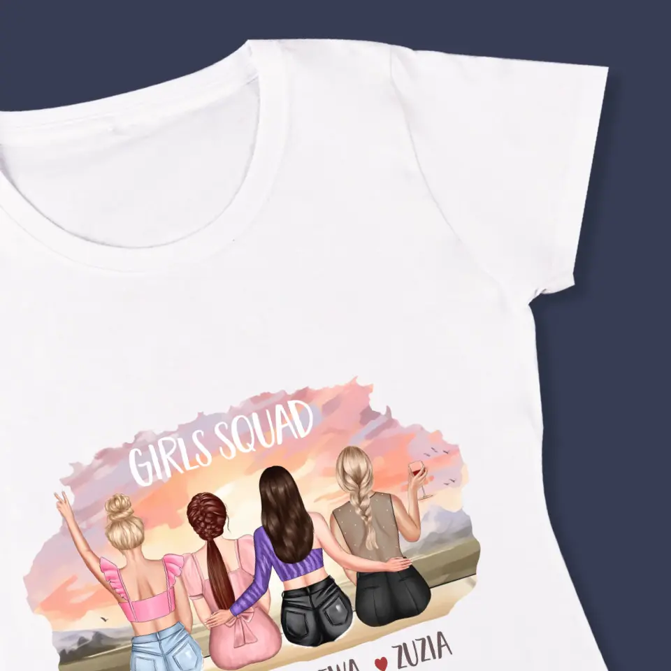 Kreator Postaci: Girls Squad - Koszulka Damska z Nadrukiem - Image 4