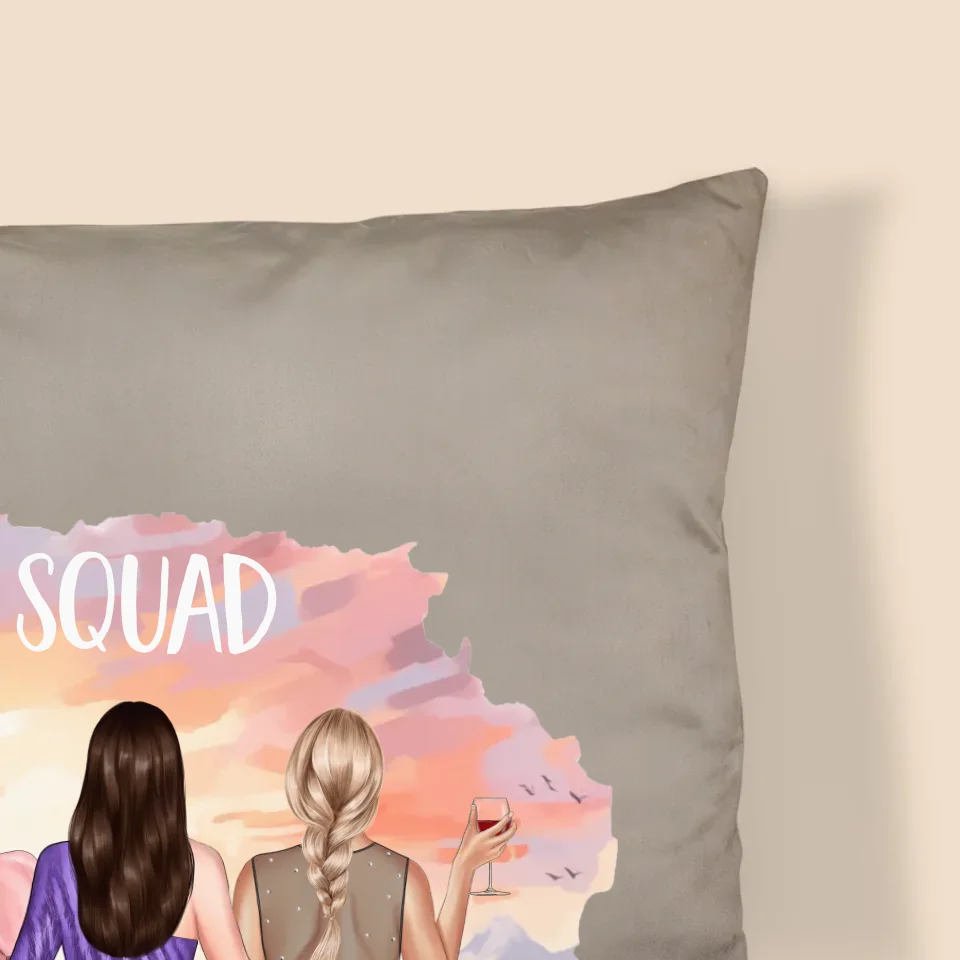 Kreator Postaci: Girls Squad - Personalizowana Poduszka - Image 2