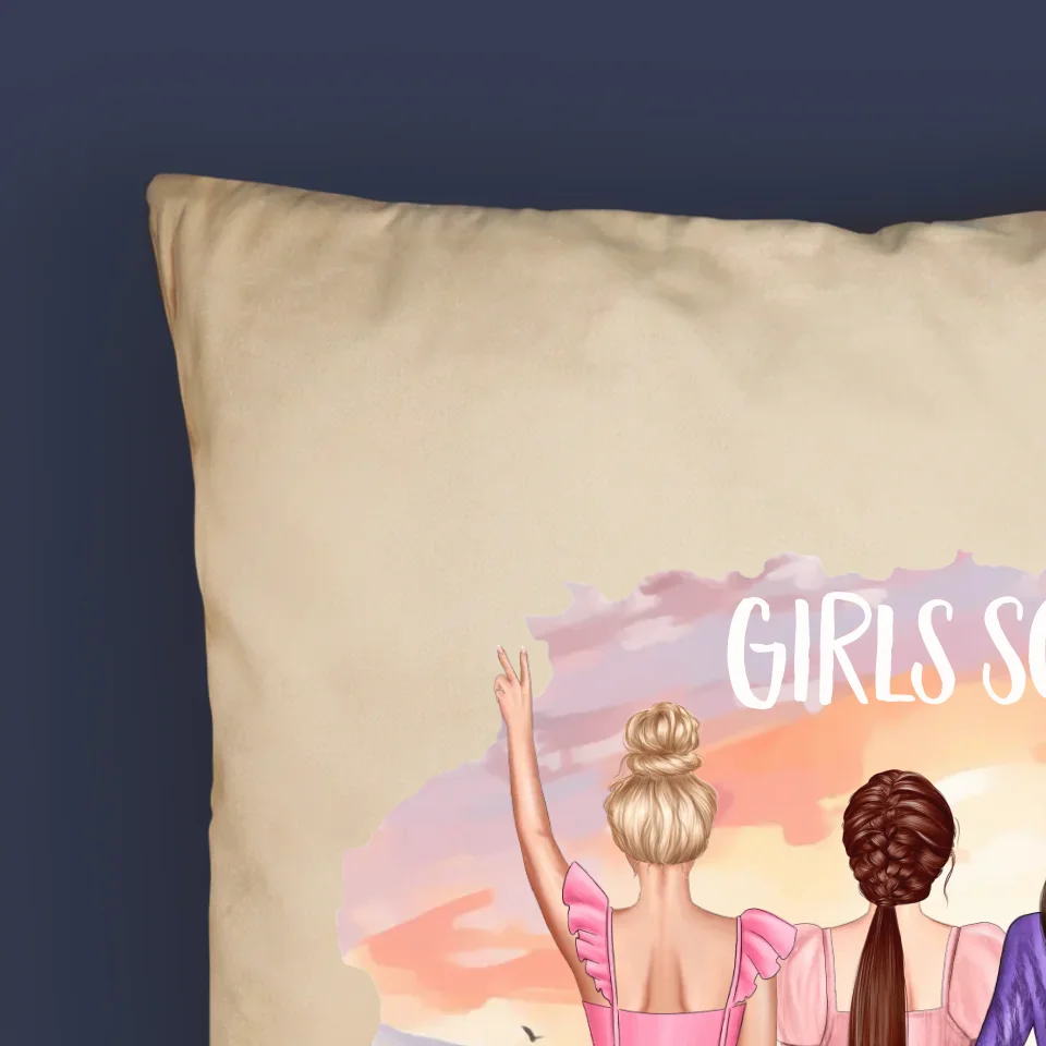 Kreator Postaci: Girls Squad - Personalizowana Poduszka - Image 5
