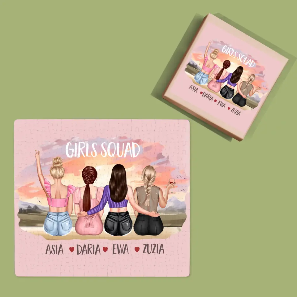 Kreator Postaci: Girls Squad - Personalizowane Puzzle - Image 4