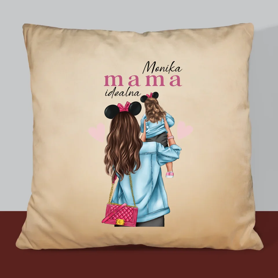 Kreator Postaci: Idealna Mama - Personalizowana Poduszka - Image 6