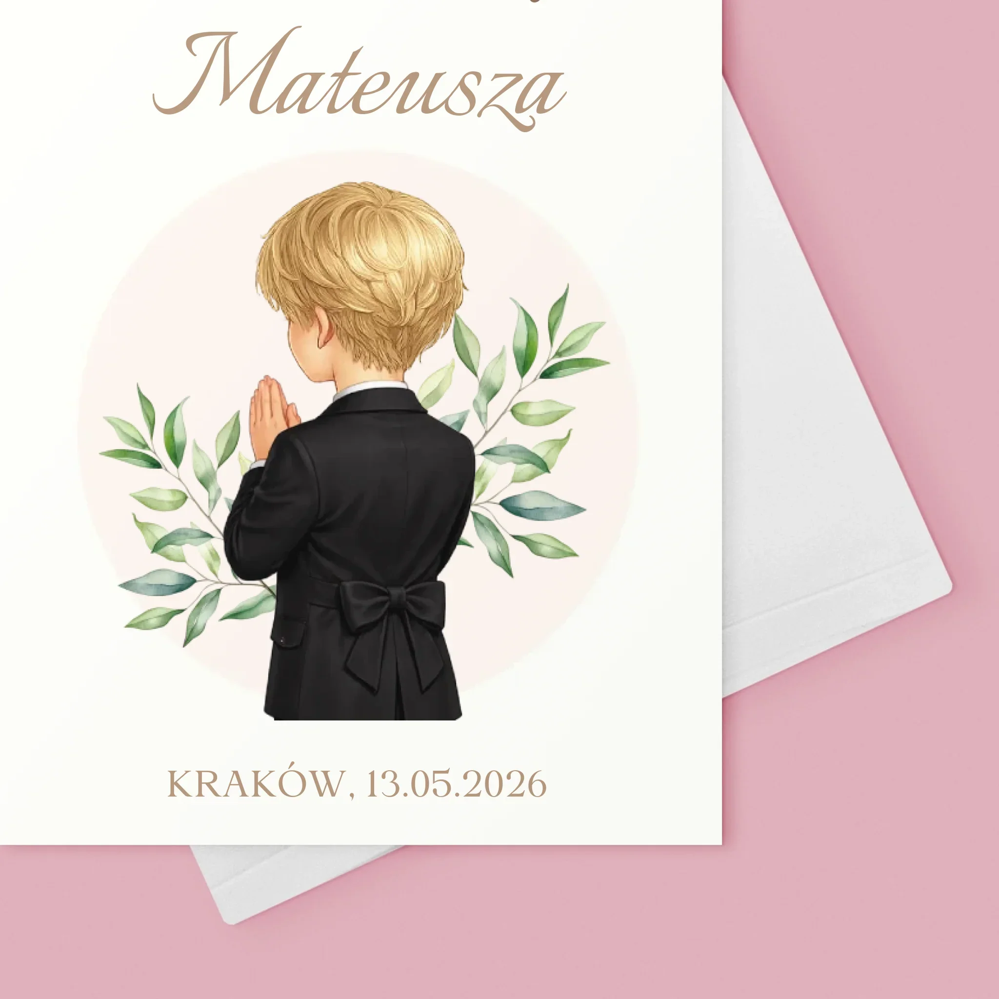 Kreator Postaci: Komunia Chłopiec - Kartka z Życzeniami - Image 4