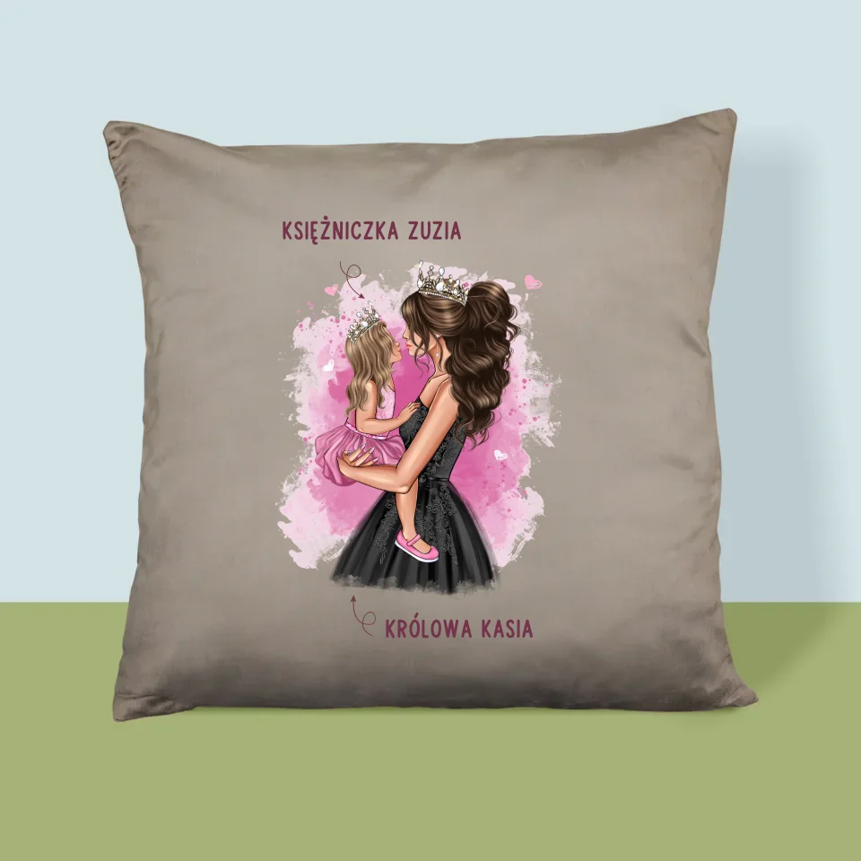 Kreator Postaci: Księżniczka Mamusi - Personalizowana Poduszka