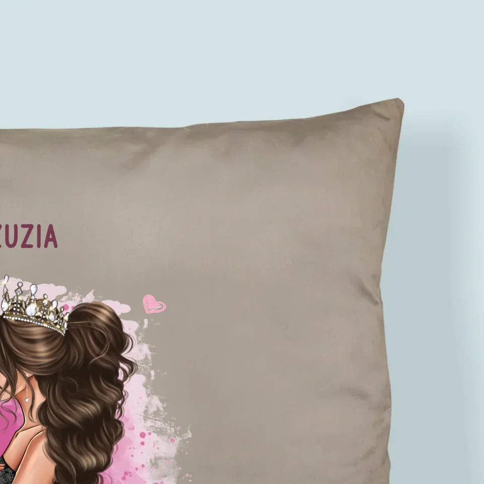 Kreator Postaci: Księżniczka Mamusi - Personalizowana Poduszka - Image 2