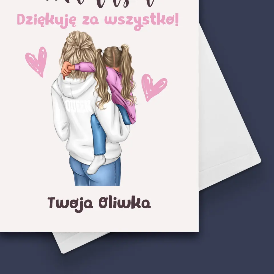 Kreator Postaci: Mama z Dzieckiem - Kartka z Życzeniami - Image 4