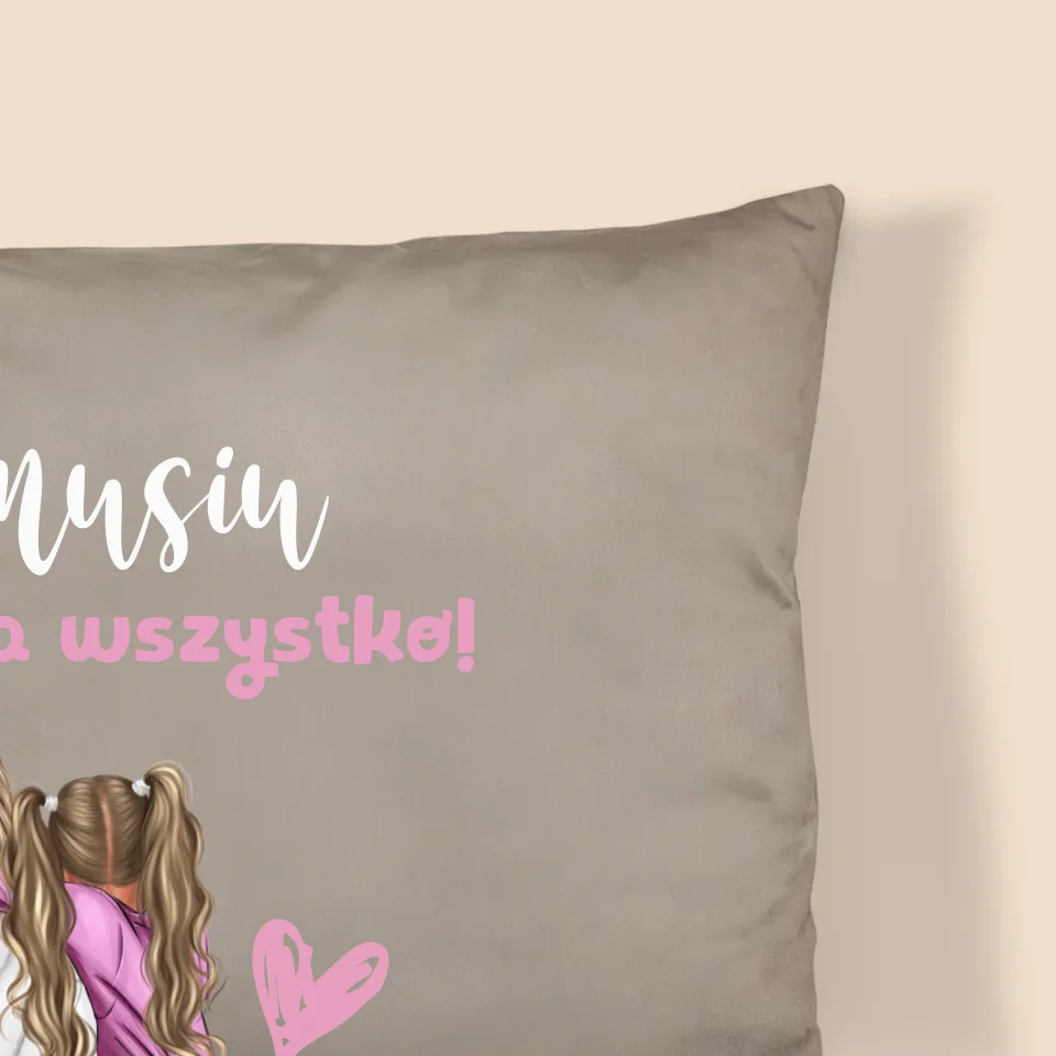 Kreator Postaci: Mama z Dzieckiem - Personalizowana Poduszka - Image 2