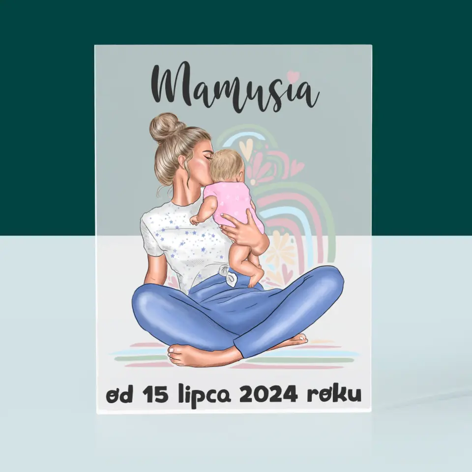 Kreator Postaci: Młoda Mama - Blok Akrylowy z Nadrukiem - Image 3