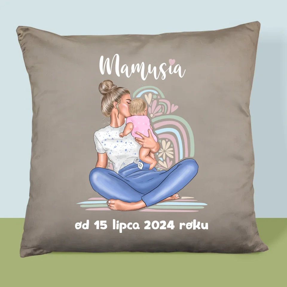 Kreator Postaci: Młoda Mama - Personalizowana Poduszka - Image 3
