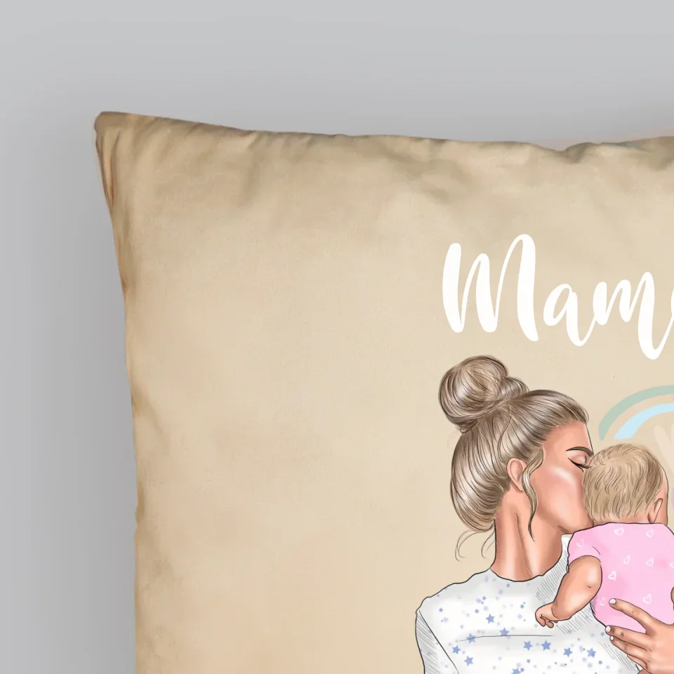 Kreator Postaci: Młoda Mama - Personalizowana Poduszka - Image 5