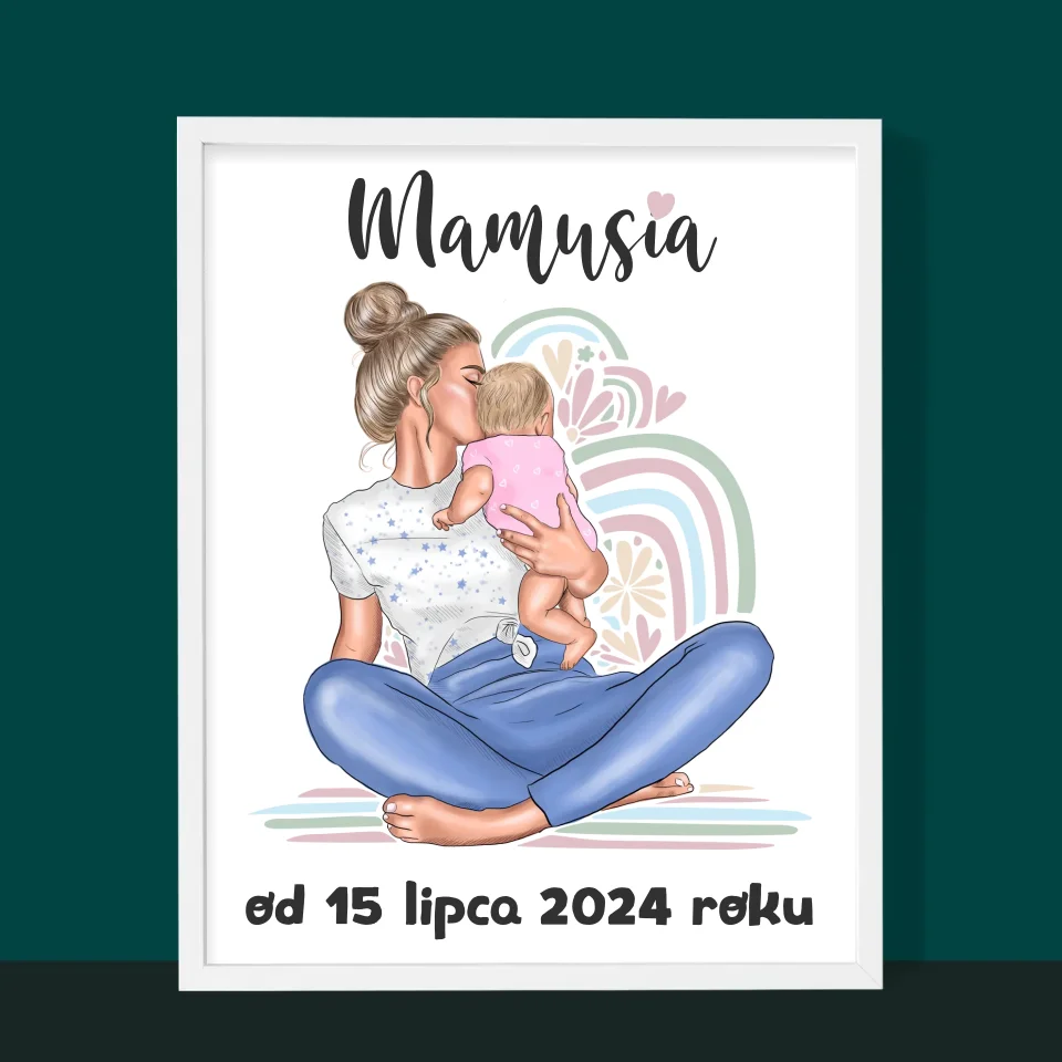 Kreator Postaci: Młoda Mama - Wydruk Obramowany - Image 10