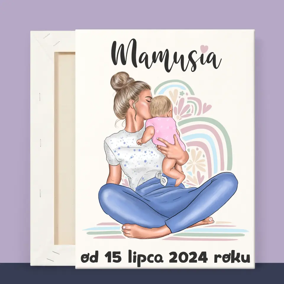 Kreator Postaci: Młoda Mama - Wydruk Obramowany - Image 11