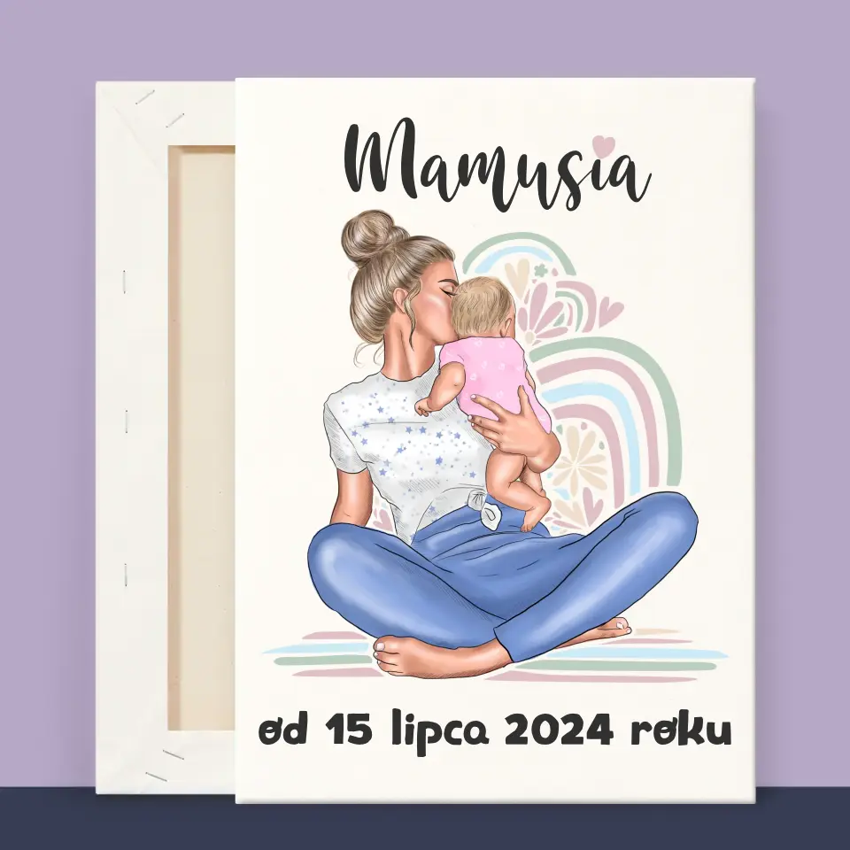 Kreator Postaci: Młoda Mama - Wydruk Obramowany - Image 13
