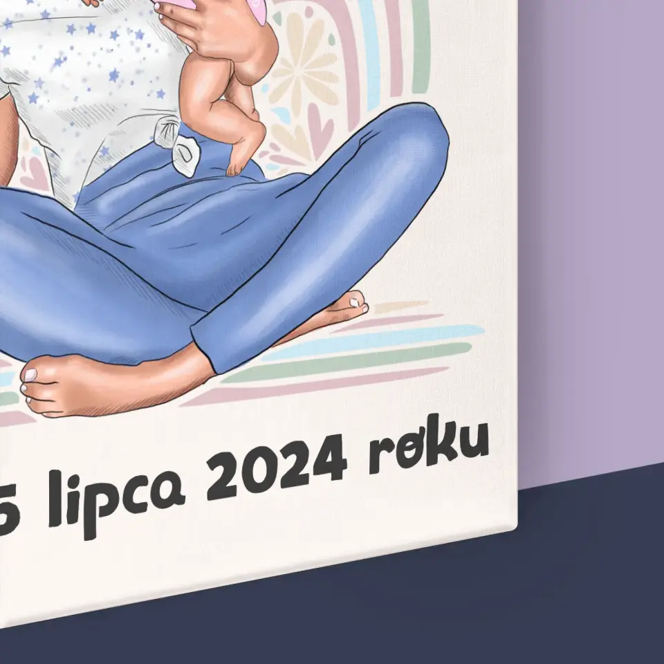 Kreator Postaci: Młoda Mama - Wydruk Obramowany - Image 16