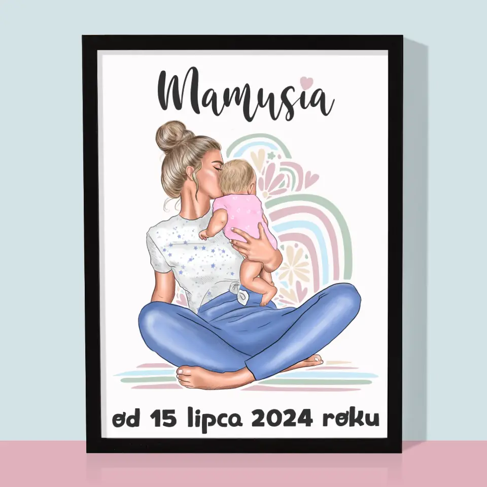 Kreator Postaci: Młoda Mama - Wydruk Obramowany - Image 5