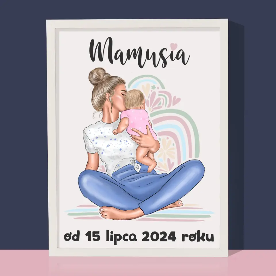 Kreator Postaci: Młoda Mama - Wydruk Obramowany - Image 8