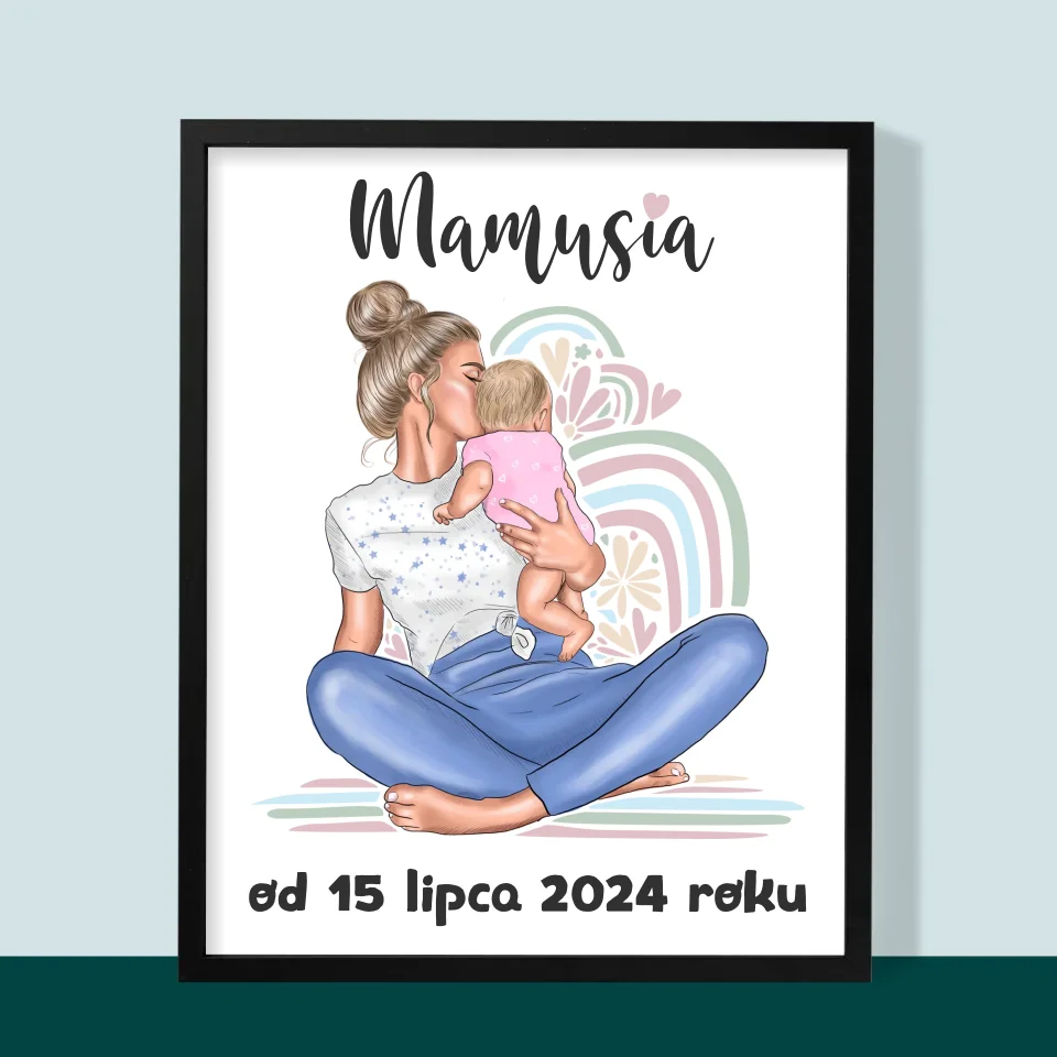 Kreator Postaci: Młoda Mama - Wydruk Obramowany - Image 9