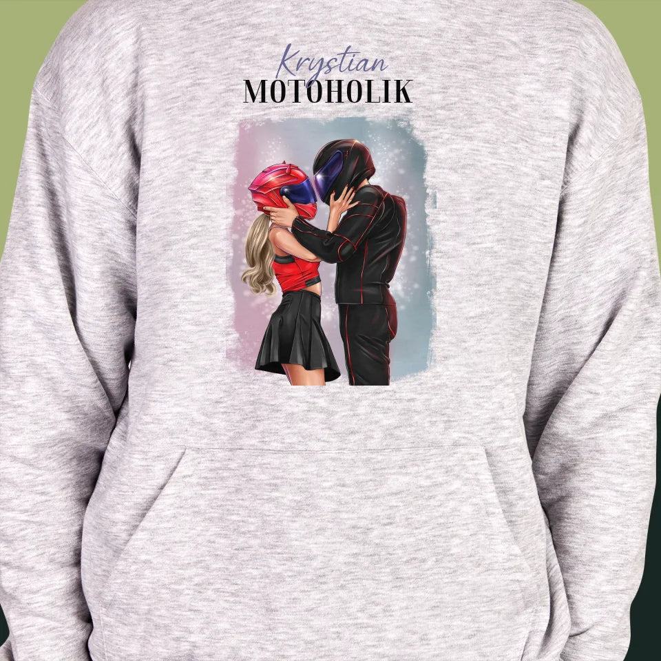 Kreator Postaci: Motoholik - Bluza Męska z Kapturem - Image 6