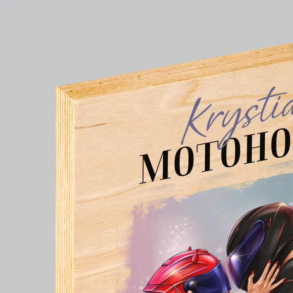 Kreator Postaci: Motoholik - Wydruk Na Drewnie - Image 4