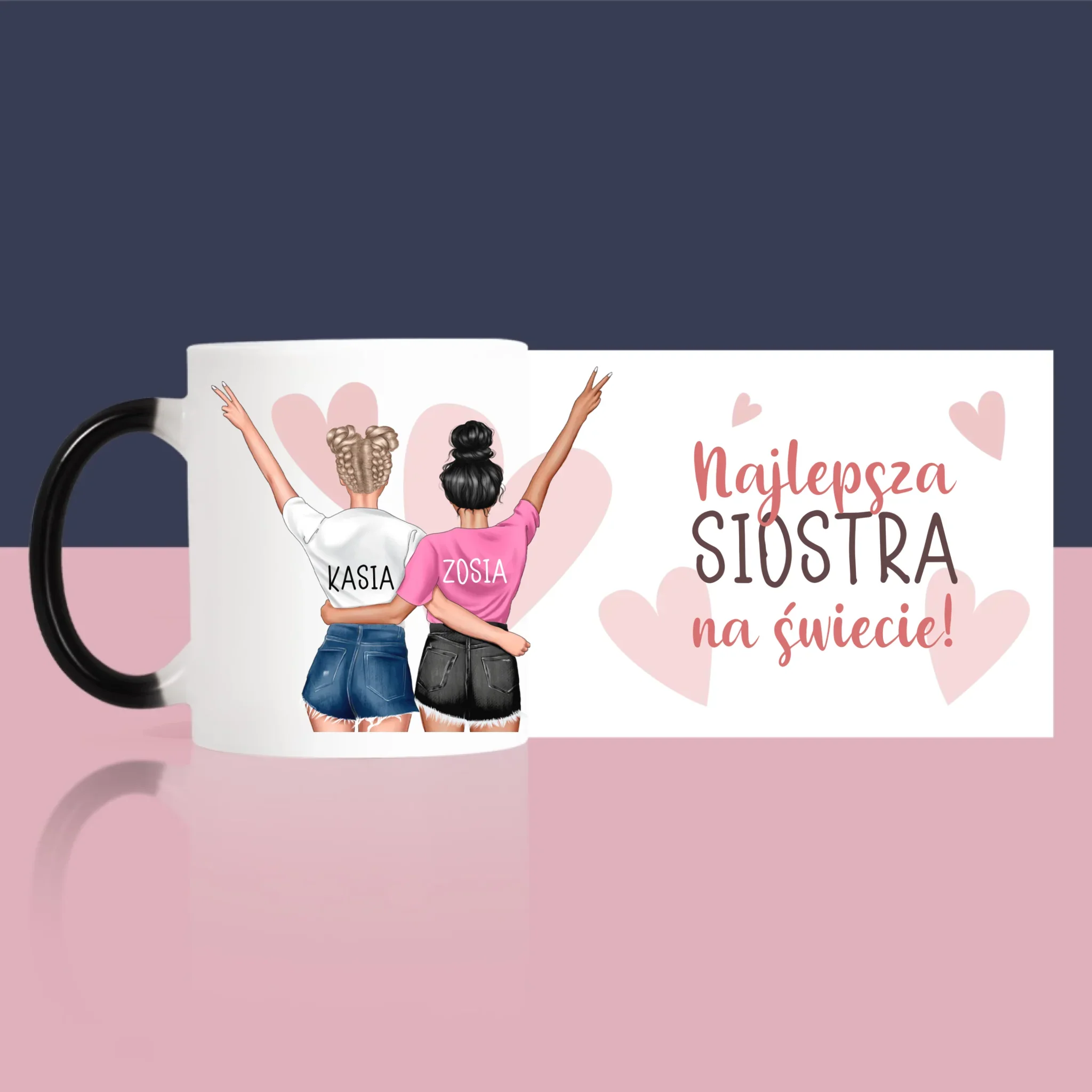 Kreator Postaci: Najlepsza Siostra Na Świecie - Kubek z Nadrukiem - Image 8