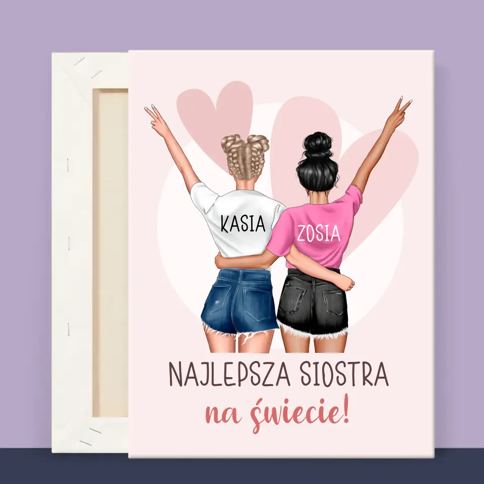 Kreator Postaci: Najlepsza Siostra Na Świecie - Wydruk Obramowany - Image 11