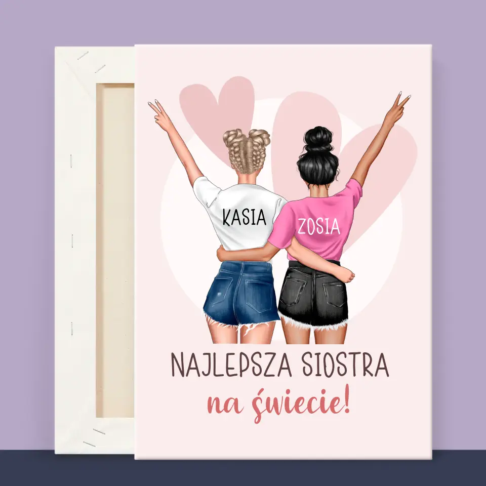 Kreator Postaci: Najlepsza Siostra Na Świecie - Wydruk Obramowany - Image 13