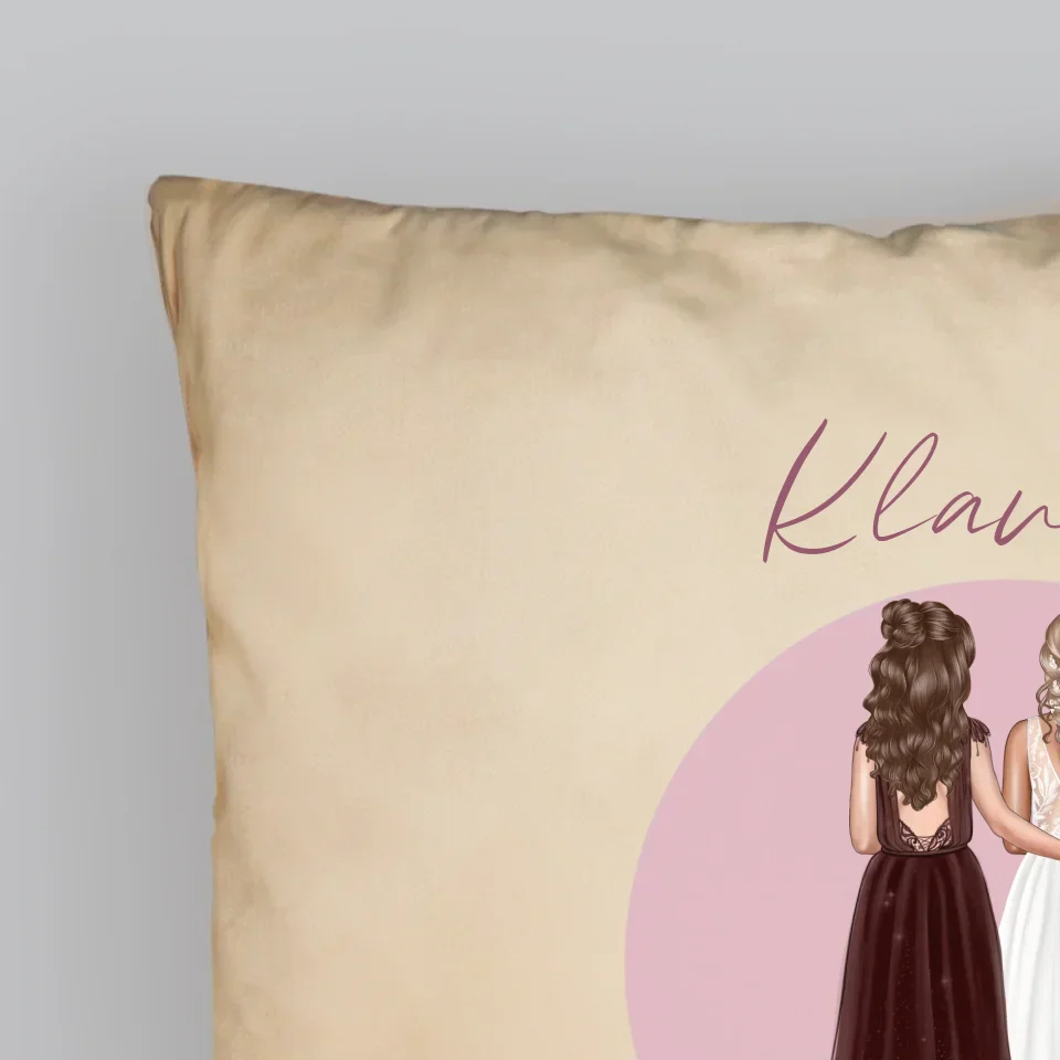 Kreator Postaci: Najlepsza Świadkowa - Personalizowana Poduszka - Image 5