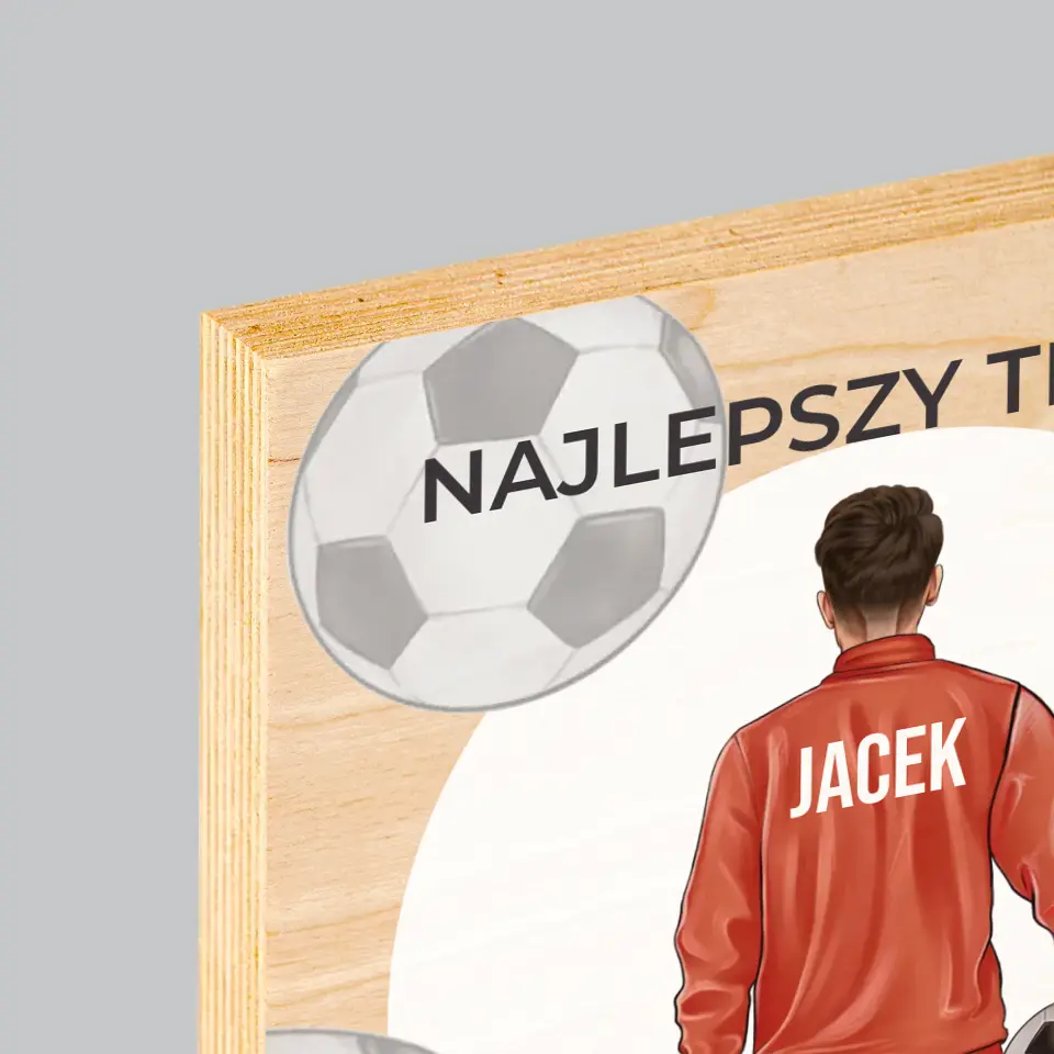 Kreator Postaci: Najlepszy Trener - Wydruk Na Drewnie - Image 4