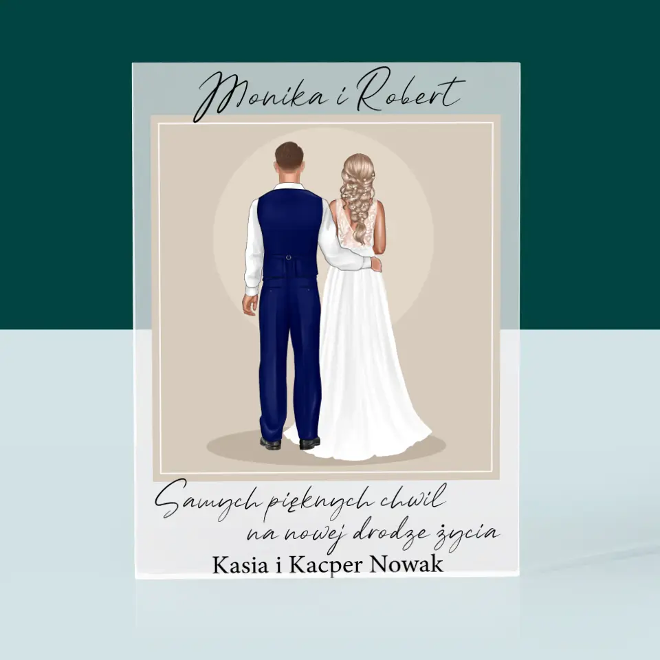 Kreator Postaci: Para Młoda - Blok Akrylowy z Nadrukiem - Image 3