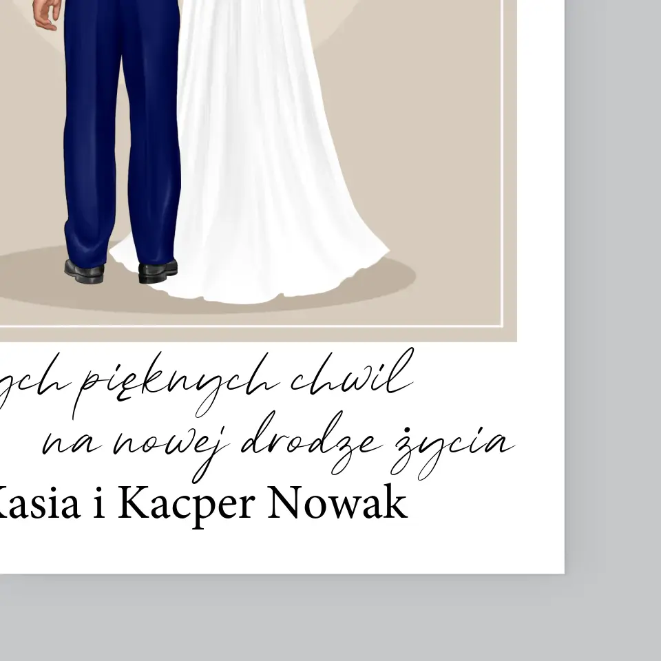 Kreator Postaci: Para Młoda - Wydruk Obramowany - Image 4