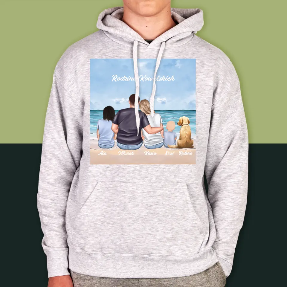 Kreator Postaci: Portret Rodzinny - Bluza Męska z Kapturem - Image 4
