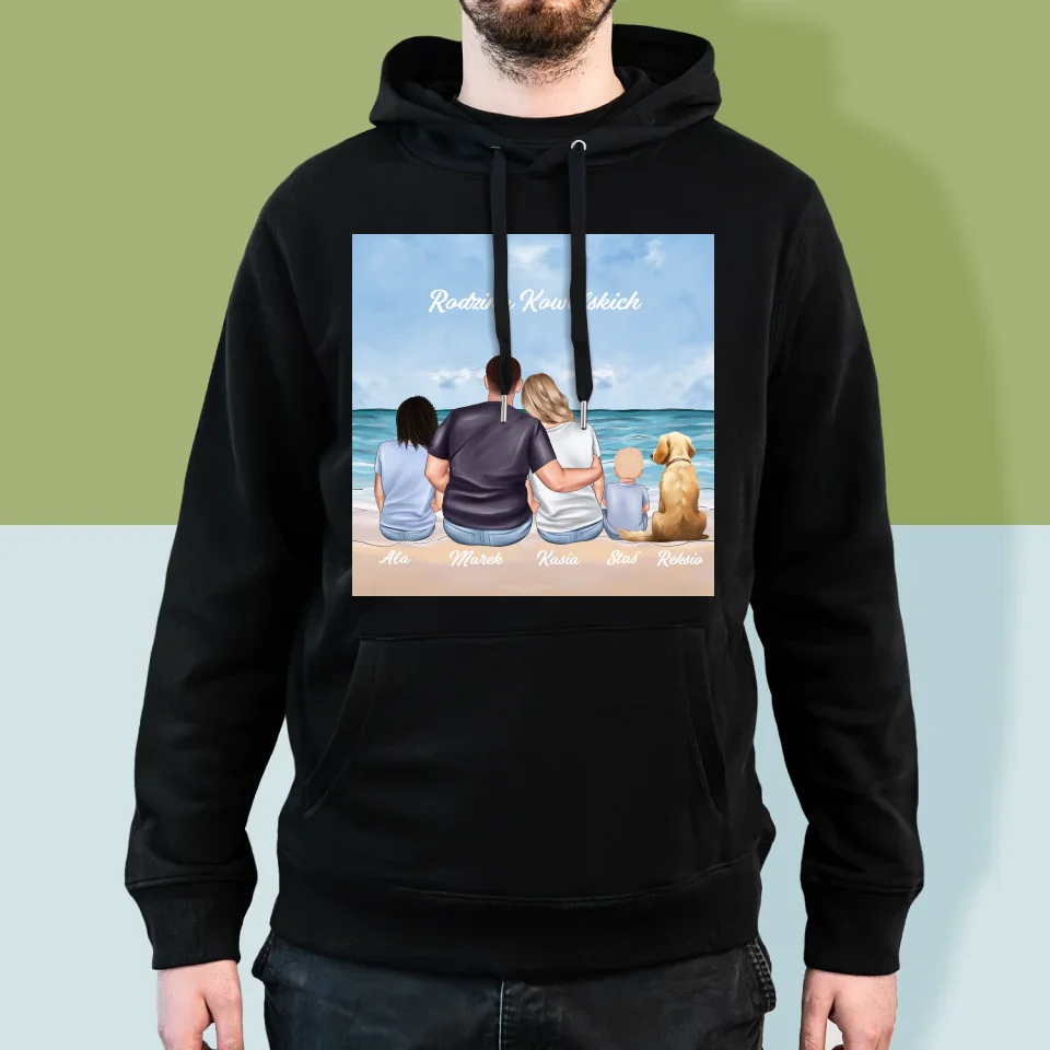 Kreator Postaci: Portret Rodzinny - Bluza Męska z Kapturem - Image 5