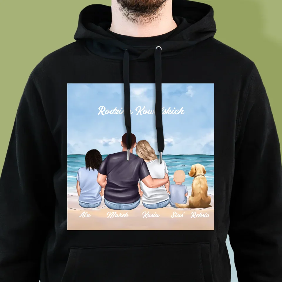Kreator Postaci: Portret Rodzinny - Bluza Męska z Kapturem - Image 6
