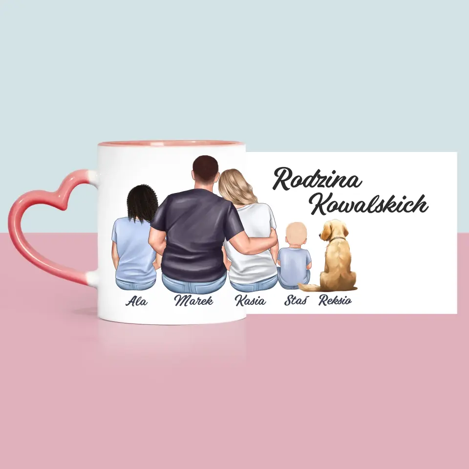 Kreator Postaci: Portret Rodzinny - Kubek z Nadrukiem - Image 6