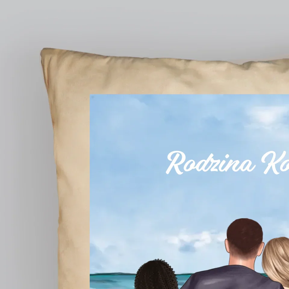 Kreator Postaci: Portret Rodzinny - Personalizowana Poduszka - Image 5