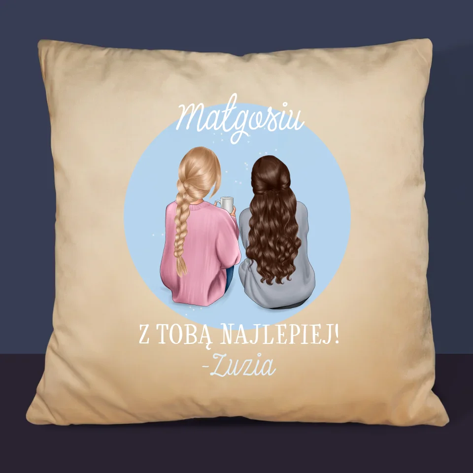 Kreator Postaci: Przyjaciółki - Personalizowana Poduszka - Image 6
